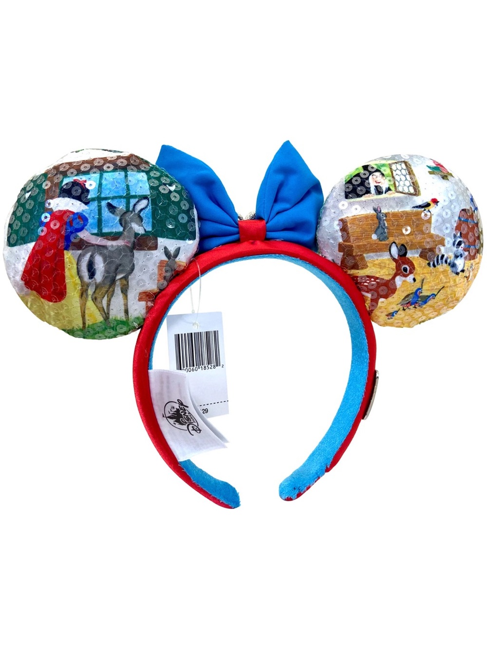 Disney Parks 100 Decades Snow White 1930s Minnie Mickey Mouse Ear Bow Headband - Picture 3 of 3